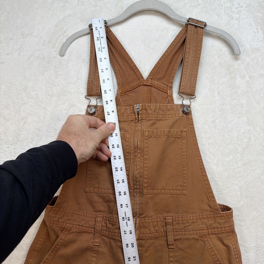 Abercrombie & Fitch Overalls Womens Medium Brown Carpenter Workwear Utility - Picture 5 of 15